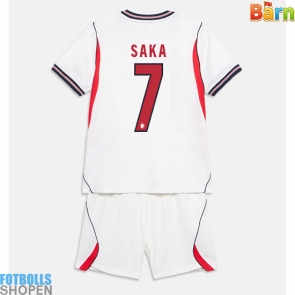 Billiga England Bukayo Saka #7 Hemmatröja Barn VM 2026 Kortärmad (+ Korta byxor)